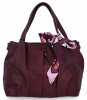 Torebka Damska typu Shopper Bag firmy Herisson Bordowa